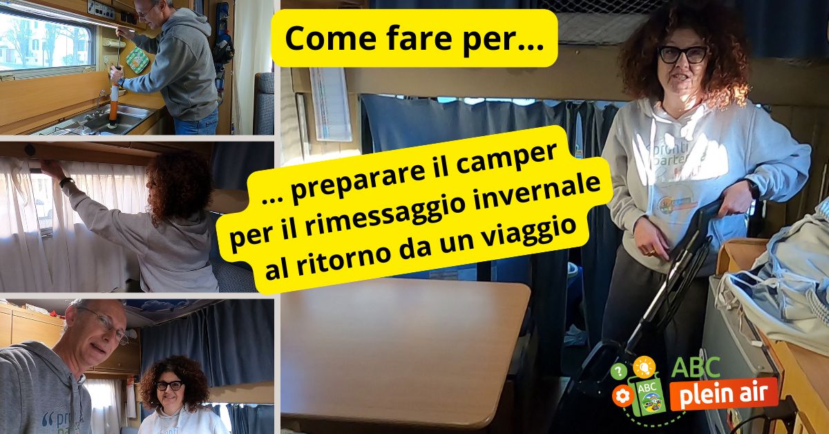 Come preparare il camper al rimessaggio dopo una vacanza invernale youtube