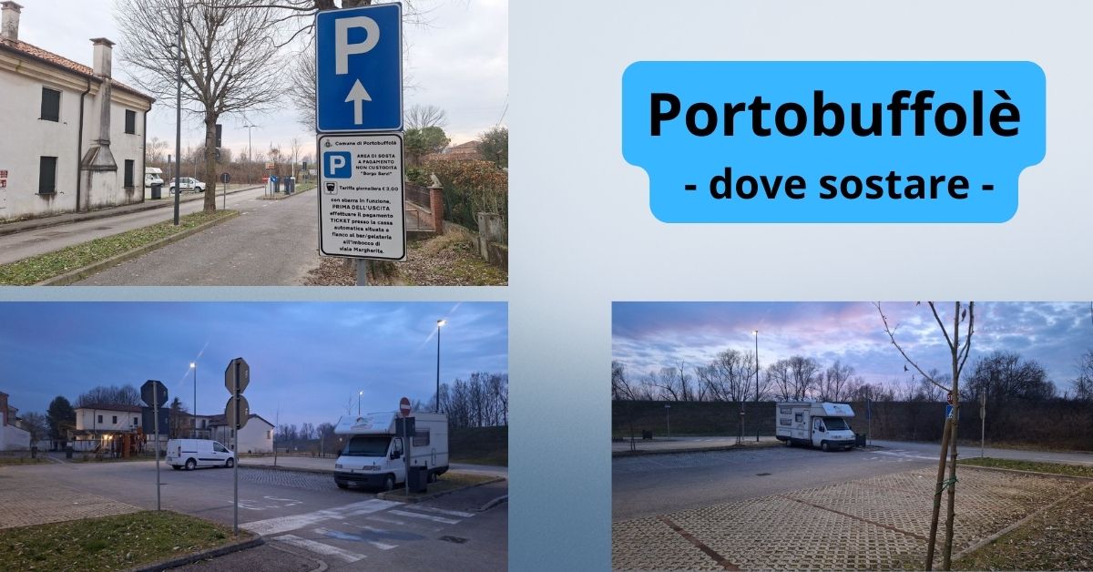 portobuffole sosta camper