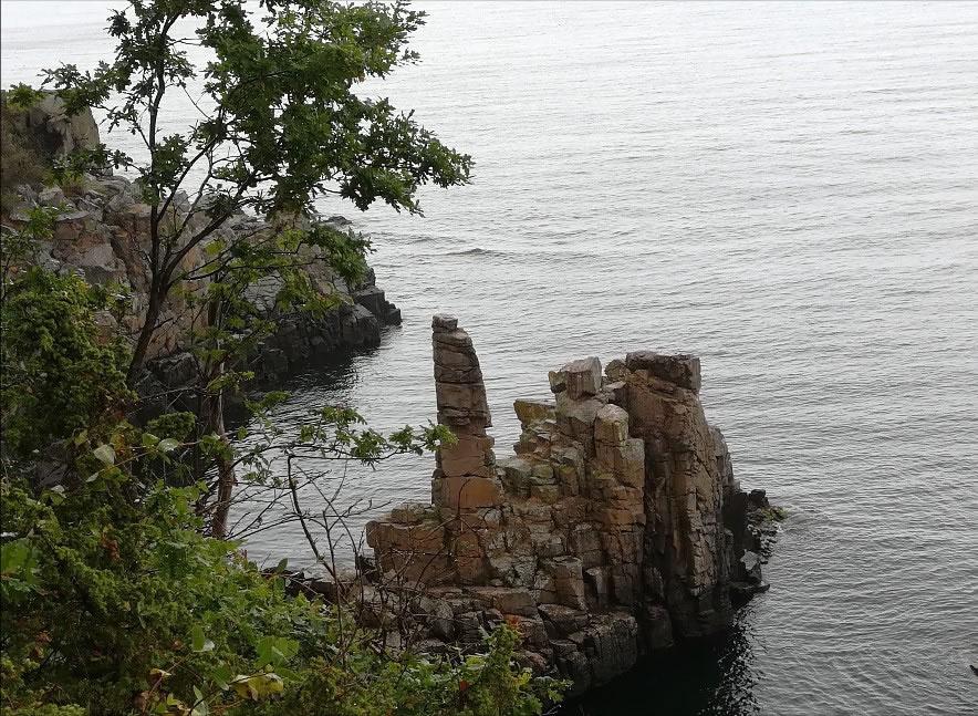 isola bornholm rocce