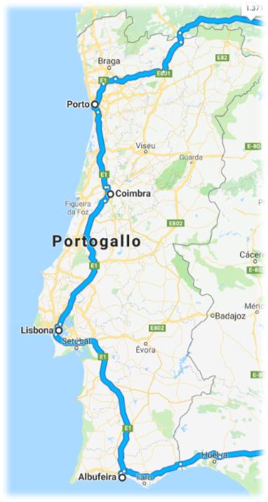cartina portogallo