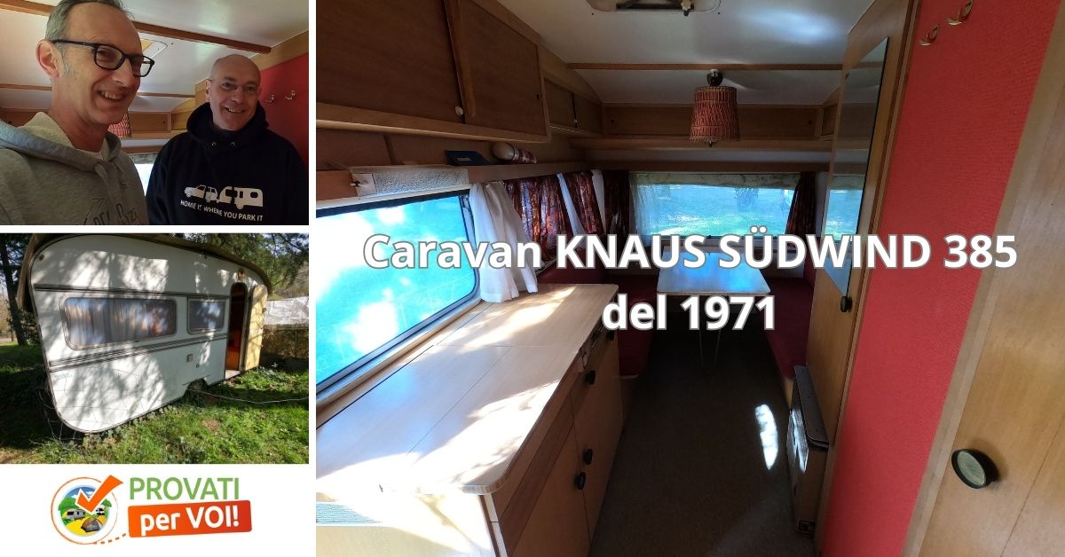 Caravan storica KNAUS SUDWIND 385 del 1971