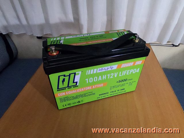 batteria litio 100A camper   batterie litio italia
