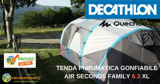 tenda pneumatica gonfiabile air seconds family 6.3 xl quechua decathlon 1