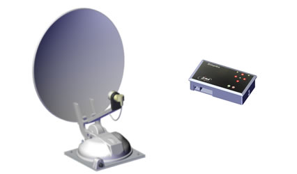 antenna satellitare automatica camper simplex techno media