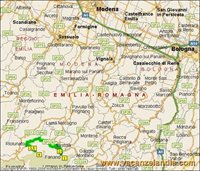 mappa emilia romagna frignano riolunato le polle